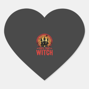 100% Die Heks Halloween Kasteel Hart Sticker
