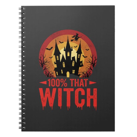 100% Die Heks Halloween Kasteel Notitieboek (Voorkant)