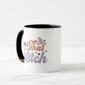 100% Die Heks Leuke Witte Halloween Mok (Voorkant links)