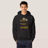 100 Die Koningin Cute Trendy Dames Hoodie (Voorkant volledig)