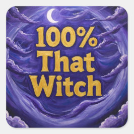 100%DieHeks Vierkante Sticker