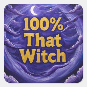 100%DieHeks Vierkante Sticker