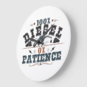 100% Diesel 0% Patience Vintage Graphic Grote Klok (Hoek)