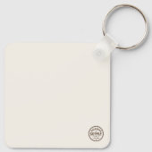 100% Diesel 0% Patience Vintage Graphic Sleutelhanger (Achterkant)