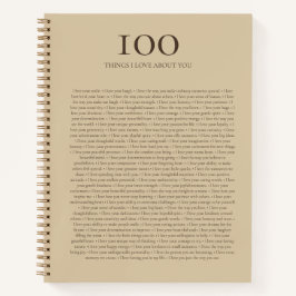100 Dingen Die Ik Van Jou Hou | Taan En Rijke Koff Notitieboek