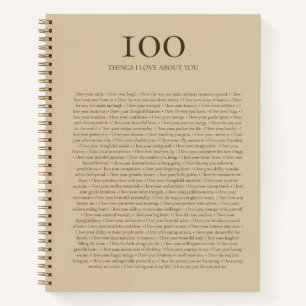 100 Dingen Die Ik Van Jou Hou Taan En Rijke Koff Notitieboek