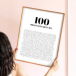 100 dingen waar ik van hou over je moderne minimal poster<br><div class="desc">100 dingen waar ik van hou over je moderne,  minimalistische Poster</div>
