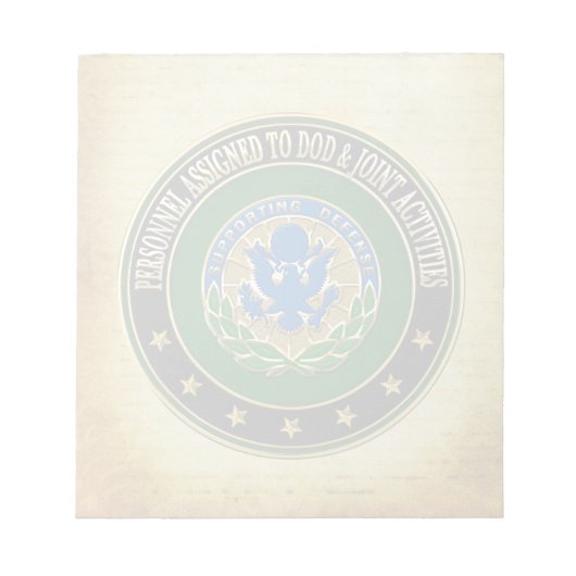 [100] DOD & Joint Activities DUI Special Edition Notitieblok (Voorkant)