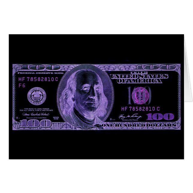 100 dollar (Voorkant Horizontaal)