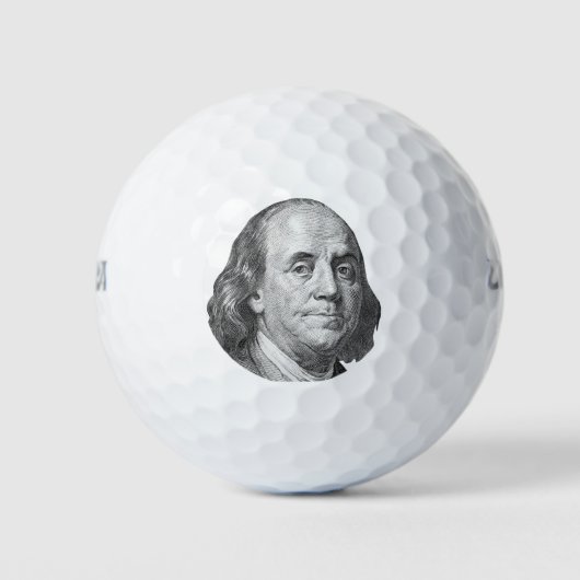 100 dollar, Benjamin Franklin Golfballen (Voorkant)