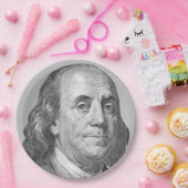 100 dollar, Benjamin Franklin Papieren Bordje (Feest)
