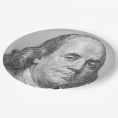 100 dollar, Benjamin Franklin Papieren Bordje (Gekanteld)