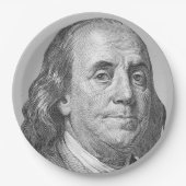 100 dollar, Benjamin Franklin Papieren Bordje (Voorkant)