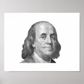 100 dollar, Benjamin Franklin Poster (Voorkant)