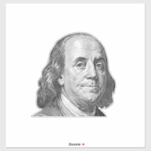 100 dollar, Benjamin Franklin Sticker