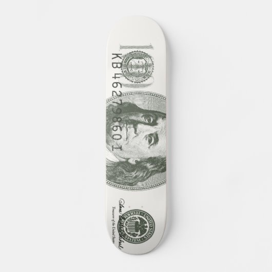 100 Dollar Bill Skateboard (Voorkant)