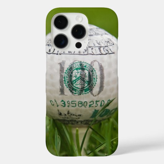 100 dollar Golfbal Case-Mate iPhone Case (Achterkant)