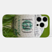 100 dollar Golfbal Case-Mate iPhone Case (Achterkant (horizontaal))