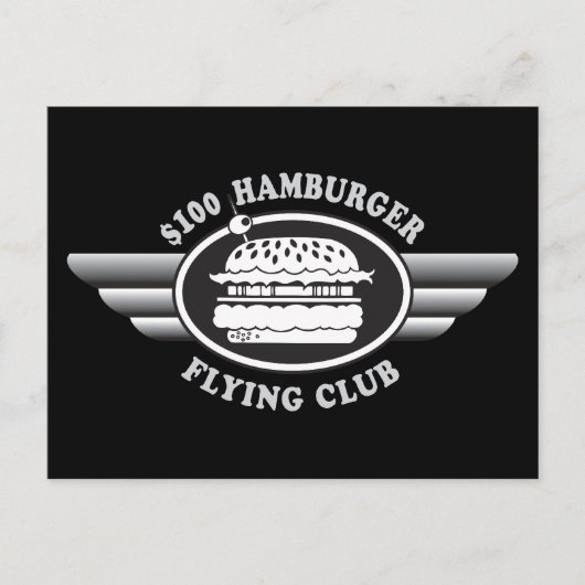 100 dollar hamburger - Flying Club Briefkaart (Voorkant)