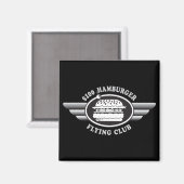 100 dollar hamburger - Flying Club Magneet (Voorkant / Achterkant)