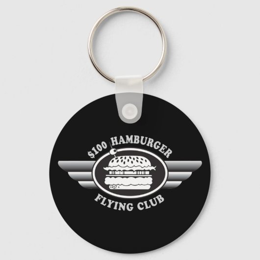 100 dollar hamburger - Flying Club Sleutelhanger (Voorkant)