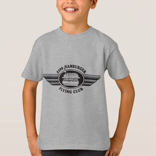 100 dollar hamburger - Flying Club T-shirt (Voorkant)