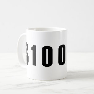 100 dollar koffiemok