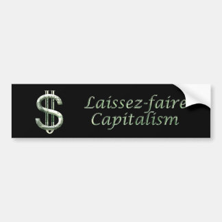 100 dollar laissez-faire kapitalisme bumpersticker
