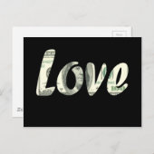 100 dollar liefde briefkaart (Voorkant / Achterkant)