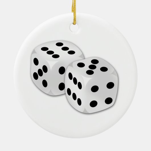 100 Dollar Poker Chip Ornament (Achterkant)