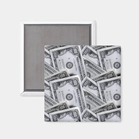100 dollarbiljetten 1 magneet (Voorkant / Achterkant)