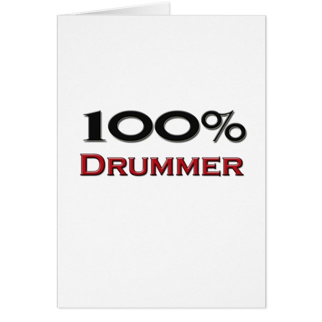 100 % drummer (Voorkant)