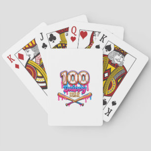 100 druppelige dagen op school honkbal jongens peu pokerkaarten