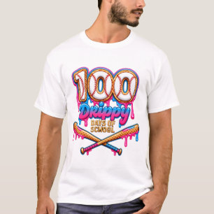 100 druppelige dagen op school honkbal jongens peu t-shirt