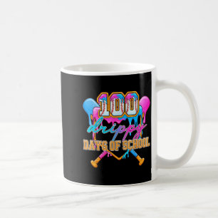 100 Druppige School Dagen Honkbal Ijs Drip  Koffiemok