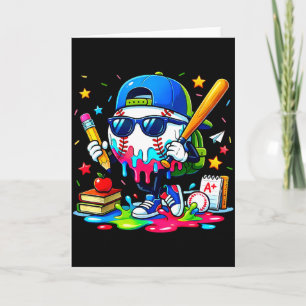 100 Druppige School Dagen Honkbal Ijs Jongens Kaart