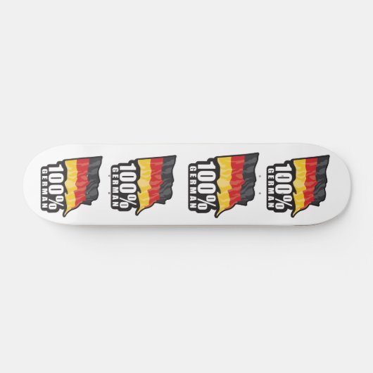 100% Duitse golvende vlag ontwerp Skateboard (Horizontaal)