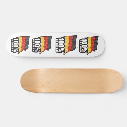 100% Duitse golvende vlag ontwerp Skateboard (Horizontaal)