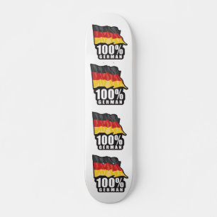 100% Duitse golvende vlag ontwerp Skateboard