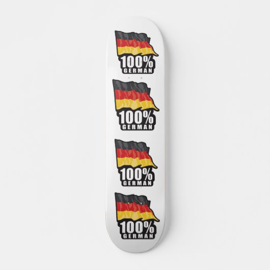 100% Duitse golvende vlag ontwerp Skateboard (Voorkant)