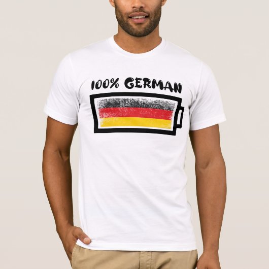 100 % Duitse vlag T-shirt (Voorkant)