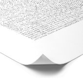 100 duizend stuks Pi Poster (Hoek)