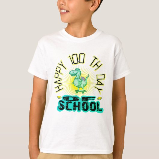 100 e schooldag t-shirt (Voorkant)