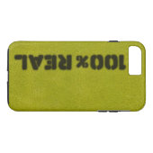 100% echte Apple Green Leather-look Case-Mate iPhone Case (Achterkant (Horizontaal))