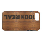 100% Echte Houtkorrel Case-Mate iPhone Case (Achterkant (Horizontaal))