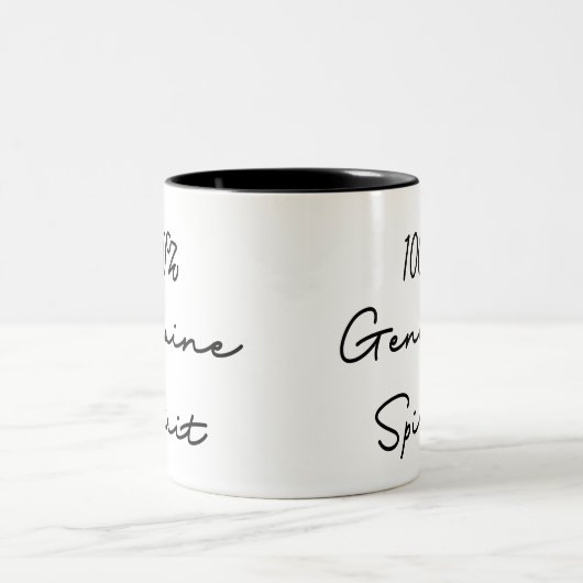 100% echte Spirit Quote Tweekleurige Koffiemok