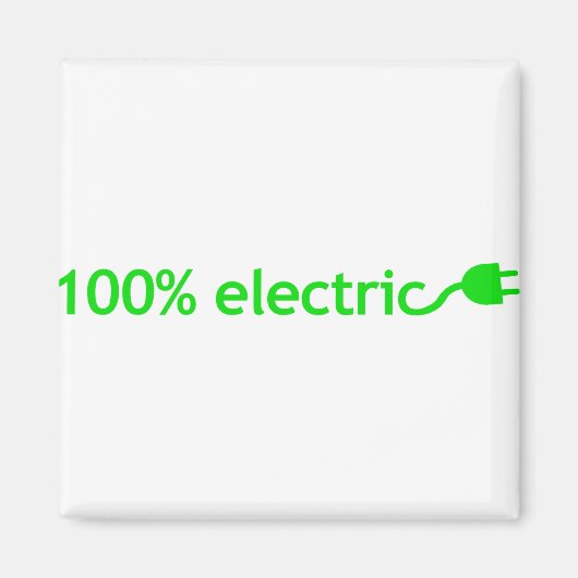 100% elektrisch voertuig magneet (Voorkant)