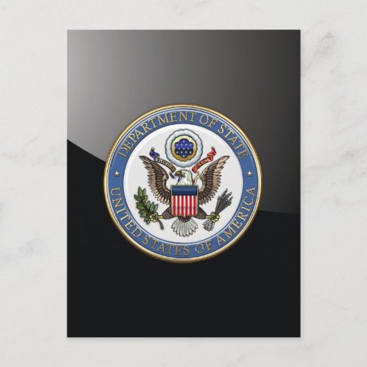 [100] Embleem van het Amerikaanse ministerie van B Briefkaart (Voorkant)