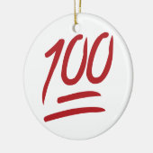 100 - Emoji Keramisch Ornament (Links)