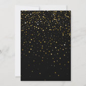 100 en Fabulous Elegante Gouden en Zwarte Verjaard Kaart (Achterkant)